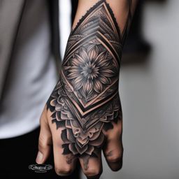 unique and intricate hand tattoo reflecting your personality and style. 