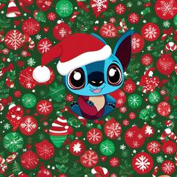 Christmas Background Wallpaper - cute stitch christmas wallpaper  