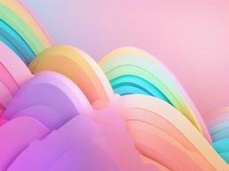 Pastel Rainbow Background Wallpaper  