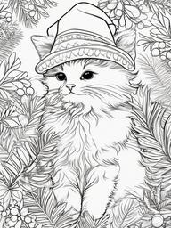 Christmas Coloring Ideas  outling,coloring pages,black and whit