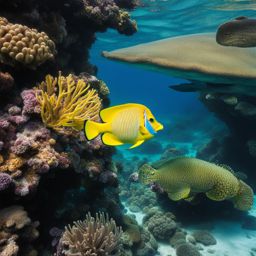 comoros - snorkels in crystal-clear waters alongside vibrant coral reefs. 