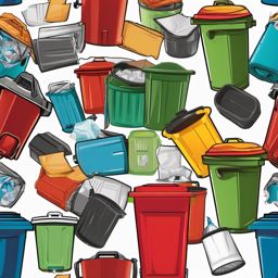 Trash can clipart - Trash can for deleting and discarding,  color clipart, vector art