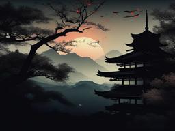 Dark Japanese Wallpaper  ,desktop background wallpaper