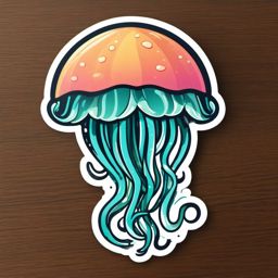 Jazzercise Jellyfish sticker- Gelatinous Jive, , sticker vector art, minimalist design