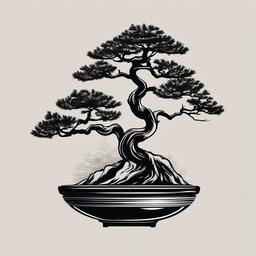 bonsai tattoo ideas  simple vector color tattoo