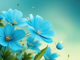 Sky Blue Flower Background  ,desktop background wallpaper