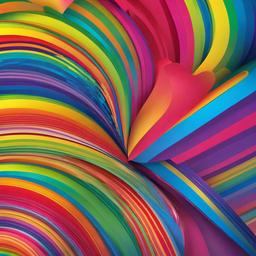 Rainbow Background Wallpaper - rainbow heart wallpaper  