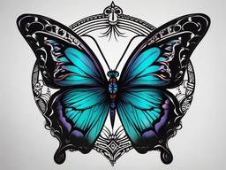 witchy butterfly tattoo  