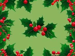 Green And Red Background-Vibrant green with small red berries and holly leaves for a Christmas feel  background wallpaper