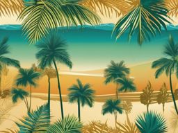 Tropical Beach Beach Background intricate details, patterns, wallpaper photo