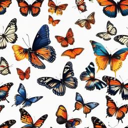 Butterfly Background Wallpaper - white background with butterflies  