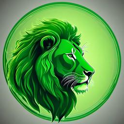 Lion Background Wallpaper - green background lion  