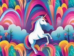 Colorful Unicorn Wallpaper  