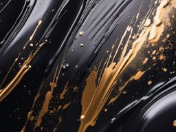 Abstract ink splatters on metallic surfaces top view, product photoshoot realistic background, hyper detail, high resolution