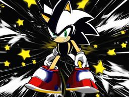 Dark Super Sonic Wallpaper  ,desktop background wallpaper