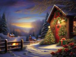 Christmas Country Wallpaper  