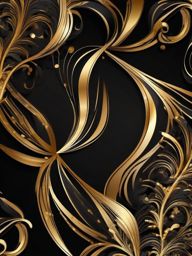 Black and Gold Background - Elegant Black and Gold  intricate patterns, splash art, wallpaper art