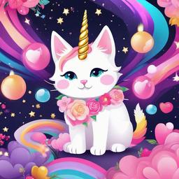 Cat Background Wallpaper - cat unicorn wallpaper  