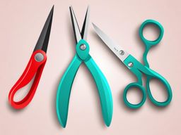 scissors clipart - precision scissors, poised to snip, a trusty companion in creativity 