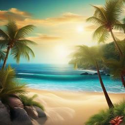 Beach background - beach ocean wallpaper  
