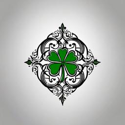 irish design tattoos  simple color tattoo,minimal,white background