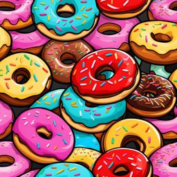 donut clipart - a scrumptious glazed donut, tempting your taste buds 