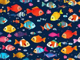 cute fish wallpaper  ,desktop background wallpaper