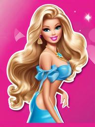 Barbie clipart - Barbie with a new hairstyle  clipart