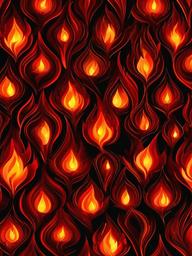 Fire Wallpaper - Dynamic fire with vivid red tones  background wallpaper