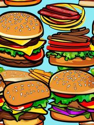 Burger  clipart