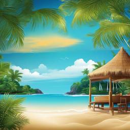 Beach Background Wallpaper - beach bar background  
