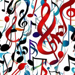 Music Notes clipart - music notes in a concert setting  