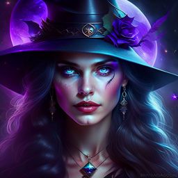 selene witch enchants with her dark spells. 