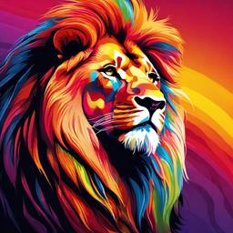 Lion Background Wallpaper - lion rainbow wallpaper  