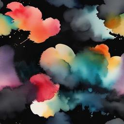 Watercolor Background Wallpaper - black background watercolor  