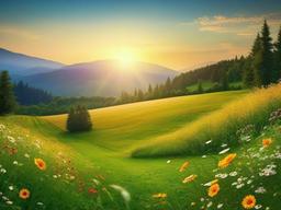 Summer Meadow Wallpaper  background