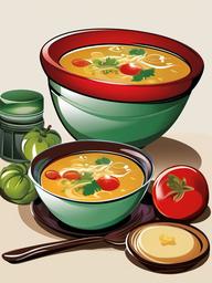 Lunch clipart - soup in a bowl  clipart