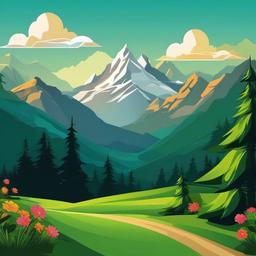 Mountain Background Wallpaper - mountain background cartoon  