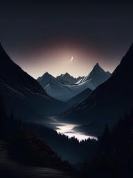 Dark Mountain Wallpaper  ,mobile iphone background wallpaper