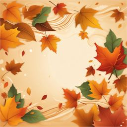 autumn leaves clipart,swirling in a gentle breeze 