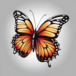 Butterfly butterfly tattoo,A popular choice with various design options. , color tattoo design, white background