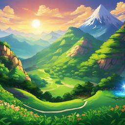 Mountain Background Wallpaper - pokemon mountain background  