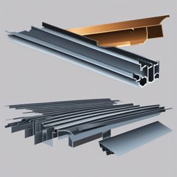 Steel Beams clipart - Strong metal beams used in constructing buildings., ,vector color clipart,minimal