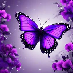 Butterfly Background Wallpaper - butterfly purple aesthetic wallpaper  