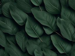 Aesthetic Dark Green Leaves Wallpaper  ,desktop background wallpaper