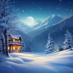 Winter background wallpaper - snowy animated background  