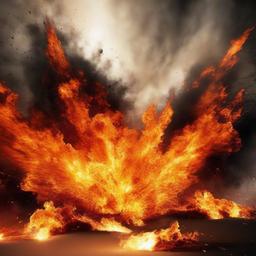 Fire Wallpaper - Fiery explosion with sharp contrast  background wallpaper