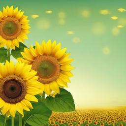 Sunflower Background Wallpaper - simple sunflower background  