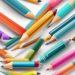 Pencil icon - Pencil for writing and drawing,  color clipart, vector art