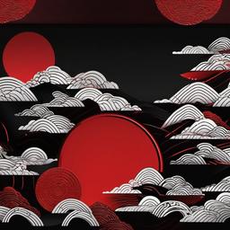 Red Background Wallpaper - black and red japanese background  